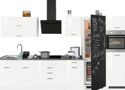 KOCHSTATION Küchenzeile »KS-Trier« mit E-Geräten, Breite 350 cm