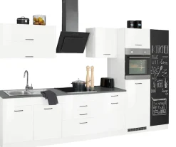 KOCHSTATION Küchenzeile »KS-Trier« mit E-Geräten, Breite 340 cm