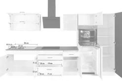 KOCHSTATION Küchenzeile »KS-Trier« mit E-Geräten, Breite 340 cm