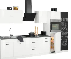KOCHSTATION Küchenzeile »KS-Trier« mit E-Geräten, Breite 340 cm