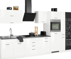 KOCHSTATION Küchenzeile »KS-Trier« ohne E-Geräte, Breite 370 cm
