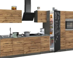 KOCHSTATION Küchenzeile »KS-Trier« ohne E-Geräte, Breite 380 cm