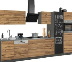 KOCHSTATION Küchenzeile »KS-Trier« ohne E-Geräte, Breite 350 cm