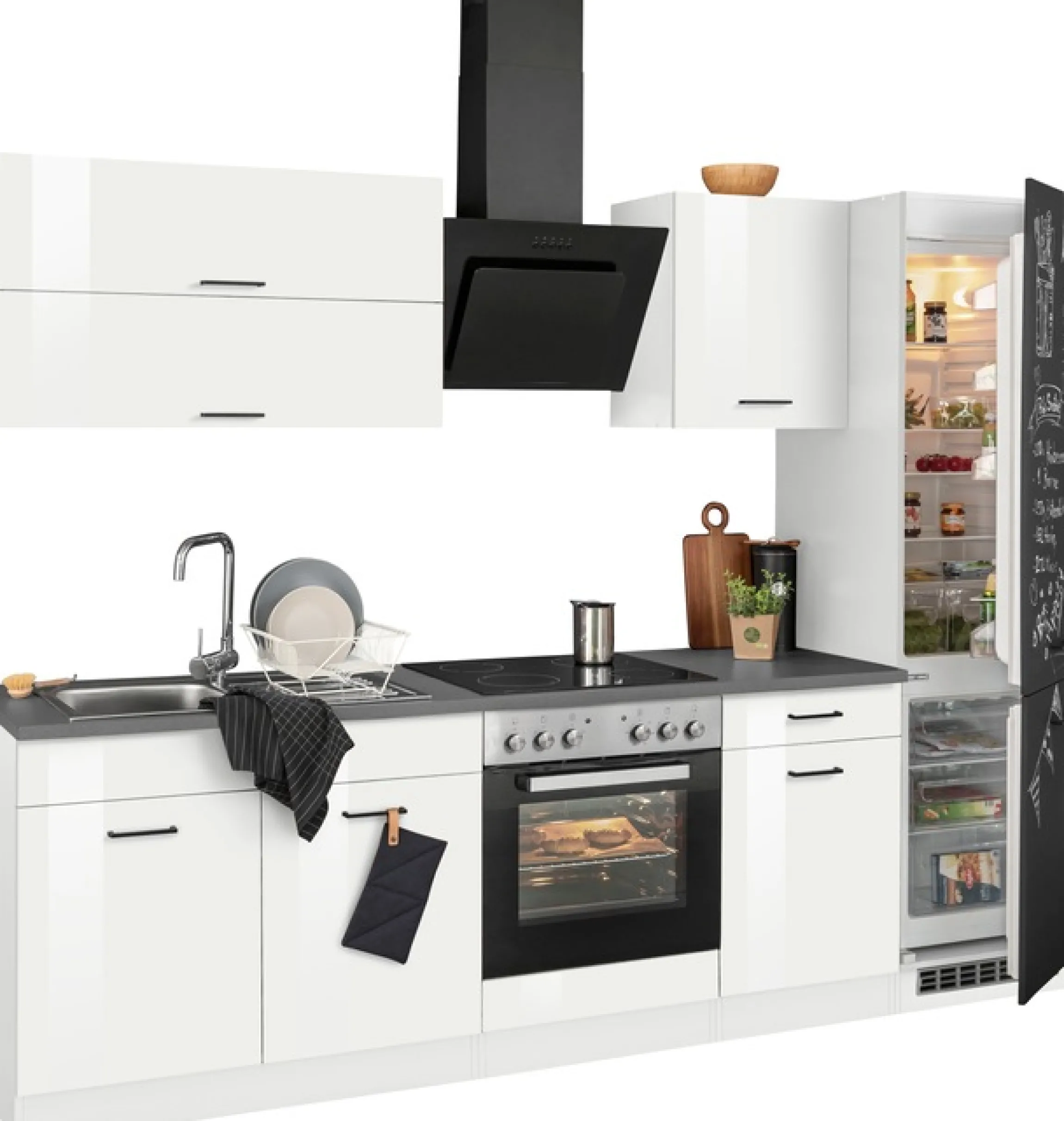 KOCHSTATION Küchenzeile »KS-Trier« ohne E-Geräte, Breite 270 cm