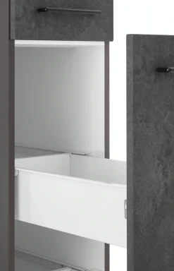 KOCHSTATION Küchenzeile »KS-Tulsa« mit E-Geräten, Breite 380 cm, schwarze Metallgriffe, MDF Fronten