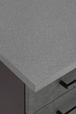KOCHSTATION Küchenzeile »KS-Tulsa« mit E-Geräten, Breite 380 cm, schwarze Metallgriffe, MDF Fronten