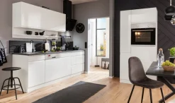 KOCHSTATION Küchenzeile »KS-Virginia,neu in verbesserter Ausführung« Arbeitsplatte 38 mm stark, Stauraum, Softclose,Breite 330 cm, Soft-Close, ohne E-Geräte