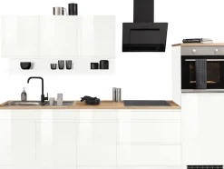 KOCHSTATION Küchenzeile »KS-Virginia,neu in verbesserter Ausführung« Arbeitsplatte 38 mm stark, Stauraum, Softclose,Breite 290, Soft-Close-Funktion, ohne E-Geräte