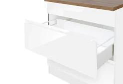 KOCHSTATION Küchenzeile »KS-Virginia,neu in verbesserter Ausführung« Arbeitsplatte 38 mm stark, Stauraum, Softclose,Breite 290, Soft-Close-Funktion, ohne E-Geräte