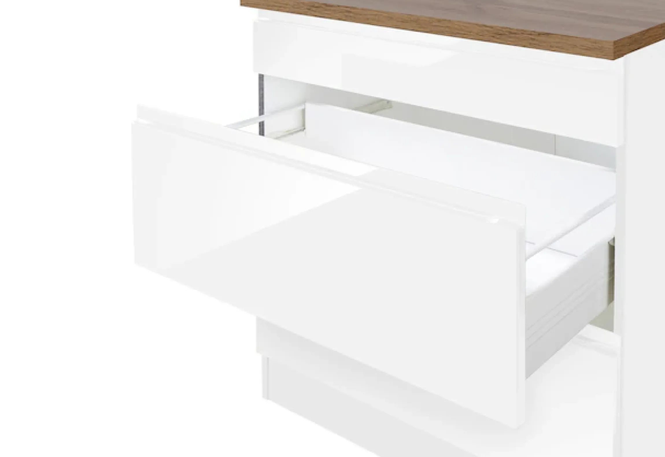 KOCHSTATION Küchenzeile »KS-Virginia,neu in verbesserter Ausführung« Arbeitsplatte 38 mm stark, Stauraum, Softclose,Breite 290, Soft-Close-Funktion, ohne E-Geräte