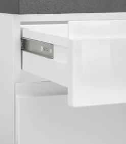 KOCHSTATION Küchenzeile »KS-Virginia,neu in verbesserter Ausführung« Arbeitsplatte 38 mm stark, Stauraum, Softclose,Breite 280 cm, Soft-Close, wahlweise mit E-Geräten