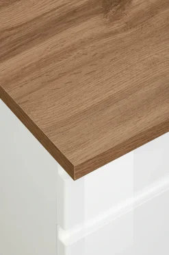 KOCHSTATION Küchenzeile »KS-Virginia,neu in verbesserter Ausführung« Arbeitsplatte 38 mm stark, Stauraum, Softclose,Breite 350 cm, Soft-Close, ohne E-Geräte