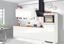 KOCHSTATION Küchenzeile »KS-Virginia,neu in verbesserter Ausführung« Arbeitsplatte 38 mm stark, Stauraum, Softclose,Breite 290 cm, Soft-Close, wahlweise mit Induktionskochfeld