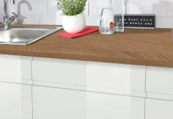 KOCHSTATION Küchenzeile »KS-Virginia,neu in verbesserter Ausführung« Arbeitsplatte 38 mm stark, Stauraum, Softclose,Breite 290 cm, Soft-Close, wahlweise mit Induktionskochfeld