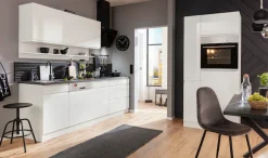 KOCHSTATION Küchenzeile »KS-Virginia,neu in verbesserter Ausführung« Arbeitsplatte 38 mm stark, Stauraum, Softclose,Breite 330 cm, Soft-Close, wahlweise mit Induktion