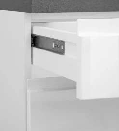 KOCHSTATION Küchenzeile »KS-Virginia,neu in verbesserter Ausführung« Arbeitsplatte 38 mm stark, Stauraum, Softclose,Breite 330 cm, Soft-Close, wahlweise mit Induktion