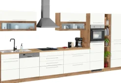 KOCHSTATION Küchenzeile »KS-Wien« Breite 440 cm, wahlweise mit E-Geräten und Induktion