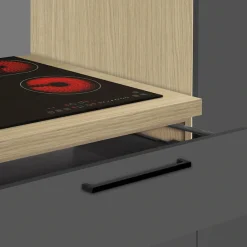 KOCHSTATION Küchenzeile »Luna, Einbauküche, Zeilenküche, mit Soft-Close Funktion, Made in Italy« Breite 300 cm ohne E-Geräte, mit Spüle+Siphon und Aufsatz