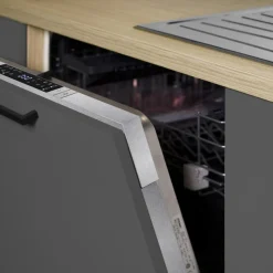 KOCHSTATION Küchenzeile »Luna, Küchenzeile mit Spüle + Siphon, ohne E-Geräte« Breite 182 cm,Türen mit Soft-Close Funktion, Metalgriffe,Made in Italy