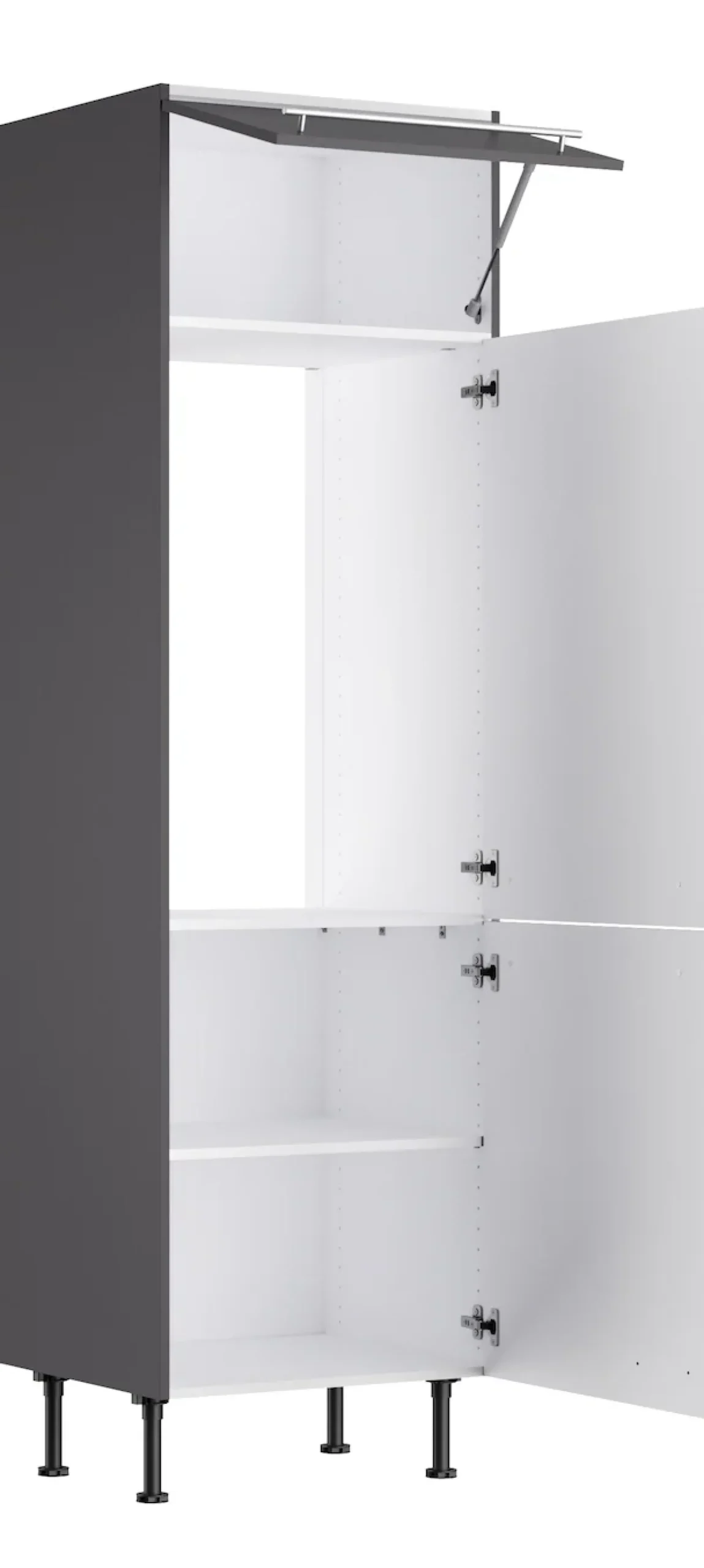 KOCHSTATION Kühlumbauschrank »KS-Bern2« Breite 60 cm, Höhe 211,8 cm, 1 Klappe, 2 Türen, 1 Einlegeboden
