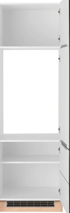 KOCHSTATION Kühlumbauschrank »KS-Brindisi« 60 cm breit, 200 cm hoch, hochwertige MDF Fronten