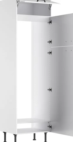 KOCHSTATION Kühlumbauschrank »KS-Paula« 60 cm breit, 211 cm hoch, mit 1 Klappe, 2 Türen verlascht