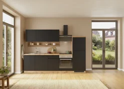 KOCHSTATION Kühlumbauschrank »KS-Virginia,neu in verbesserter Ausführung« Stauraum, Softclose,Breite 60 cm, Höhe 165 cm, Nische für Kühlschrank: B/H/T 56/88/55 cm
