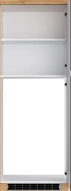 KOCHSTATION Kühlumbauschrank »KS-Virginia,neu in verbesserter Ausführung« Stauraum, Softclose,Breite 60 cm, Höhe 165 cm, Nische für Kühlschrank: B/H/T 56/88/55 cm