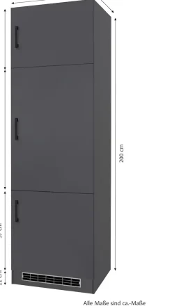 KOCHSTATION Kühlumbauschrank »KS-Toronto, Höhe 200 cm«