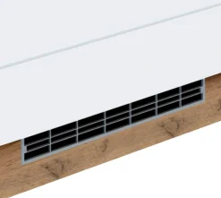 KOCHSTATION Kühlumbauschrank »KS-Luhe« 60 cm breit, hochwertige MDF-Fronten mit waagerechter Lisene