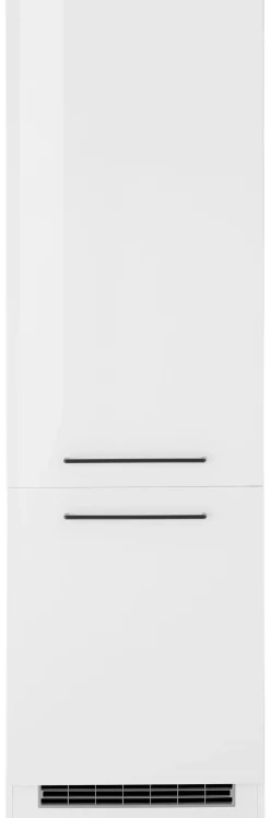 KOCHSTATION Kühlumbauschrank »KS-Tulsa« 60 cm breit, 200 cm hoch, 2 Türen, schwarzer Metallgriff, MDF Front