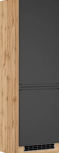 KOCHSTATION Kühlumbauschrank »KS-Virginia,neu in verbesserter Ausführung« Stauraum, Softclose,Breite 60 cm, Höhe 200 cm, Nische für Kühlschrank B/H/T: 56/178/55 cm