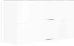 KOCHSTATION Klapphängeschrank »KS-Trier« mit 2 Klappen, Breite 110 cm