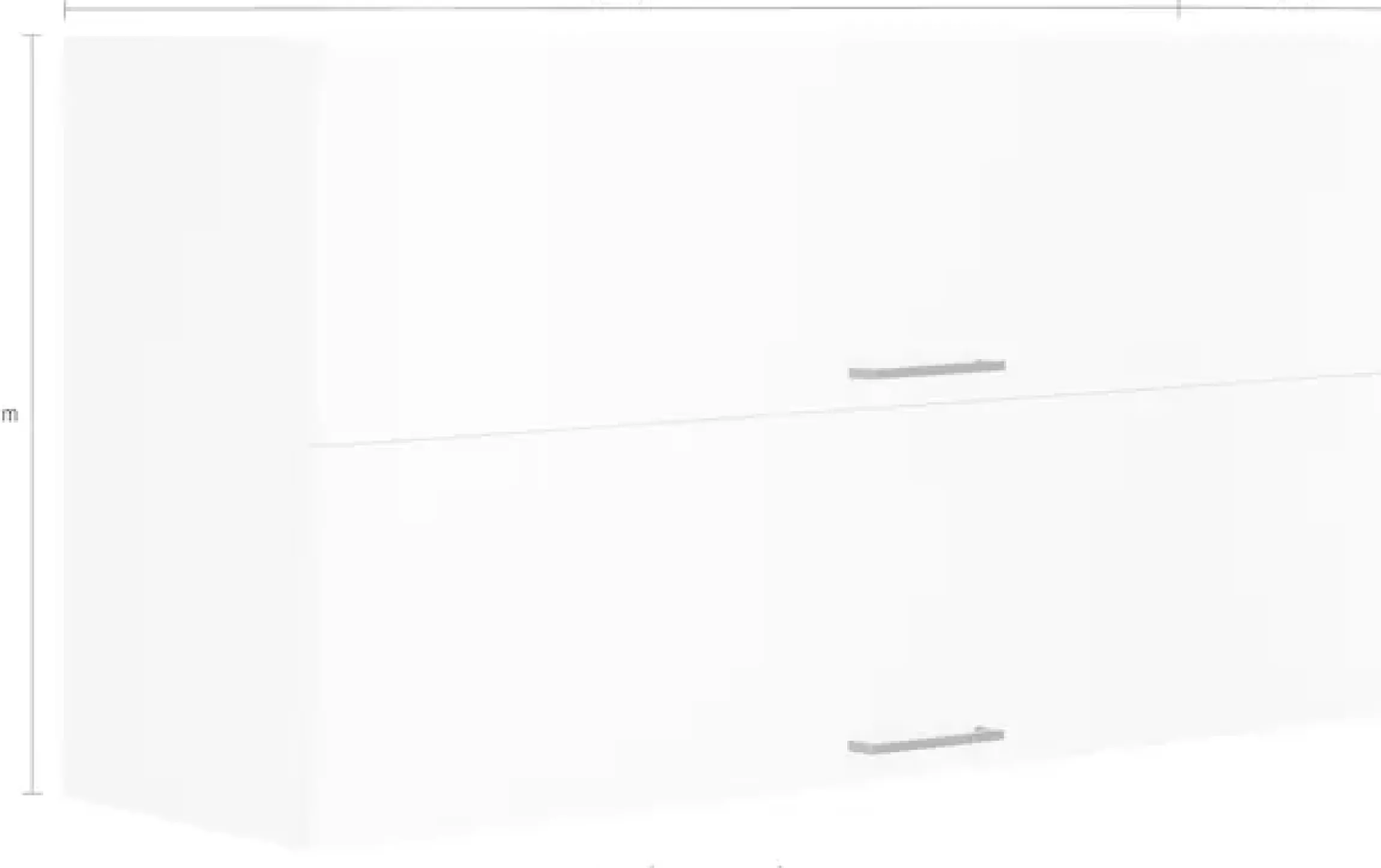 KOCHSTATION Klapphängeschrank »KS-Trier« mit 2 Klappen, Breite 110 cm