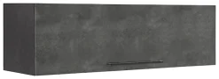 KOCHSTATION Klapphängeschrank »KS-Tulsa« 110 cm breit, mit 1 Klappe, schwarzer Metallgriff, MDF Front
