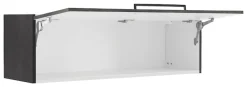 KOCHSTATION Klapphängeschrank »KS-Tulsa« 110 cm breit, mit 1 Klappe, schwarzer Metallgriff, MDF Front