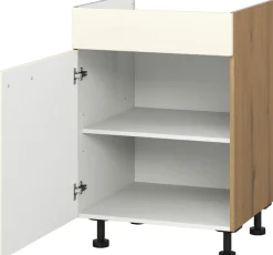 KOCHSTATION Kochfeldumbauschrank »KS-Trea KBL60« mit einem Einlegeboden, Breite 60 cm, Höhe 75 cm