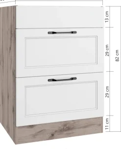 KOCHSTATION Kochfeldumbauschrank »KS-Lana« Breite 60 cm