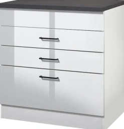 KOCHSTATION Kochfeldumbauschrank »KS-Trier« Breite 80 cm