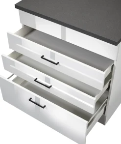 KOCHSTATION Kochfeldumbauschrank »KS-Trier« Breite 80 cm