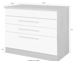 KOCHSTATION Kochfeldumbauschrank »KS-Wien« Breite 80 cm, geeignet für autarkes Kochfeld