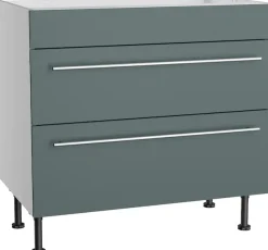 KOCHSTATION Kochfeldumbauschrank »KS-Bern2« Breite 90 cm, Kochfeldumbauschrank, 2 Auszügen, 1 feste Blende