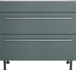 KOCHSTATION Kochfeldumbauschrank »KS-Bern2« Breite 90 cm, Kochfeldumbauschrank, 2 Auszügen, 1 feste Blende
