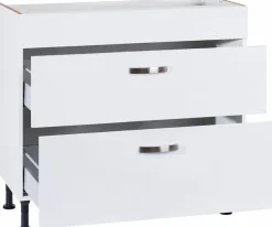 KOCHSTATION Kochfeldumbauschrank »KS-Cara« Breite 90 cm, mit Vollauszügen und Soft-Close-Funktion