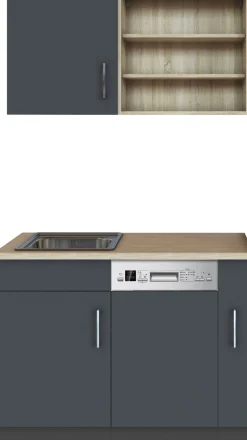 KOCHSTATION Pantryküche »KS-Mali« Breite 110 cm, mit E-Geräten