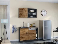 KOCHSTATION Pantryküche »KS-Mali« Breite 110 cm, mit E-Geräten