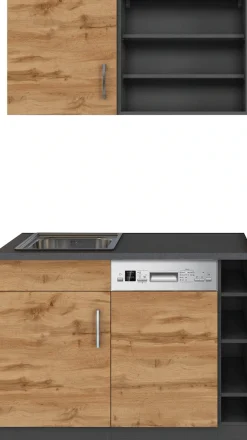 KOCHSTATION Pantryküche »KS-Mali« Breite 110 cm, mit E-Geräten