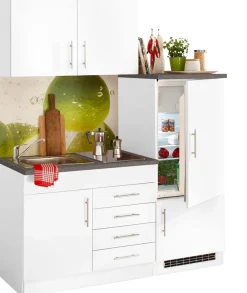 KOCHSTATION Pantryküche »KS-Toledo« mit E-Geräten, Breite 160 cm