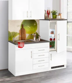 KOCHSTATION Pantryküche »KS-Toledo« mit E-Geräten, Breite 160 cm
