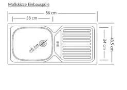 KOCHSTATION Spülenschrank »KS-Ohio« Breite 120 cm